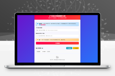 抖音主页视频链接解析工具源码